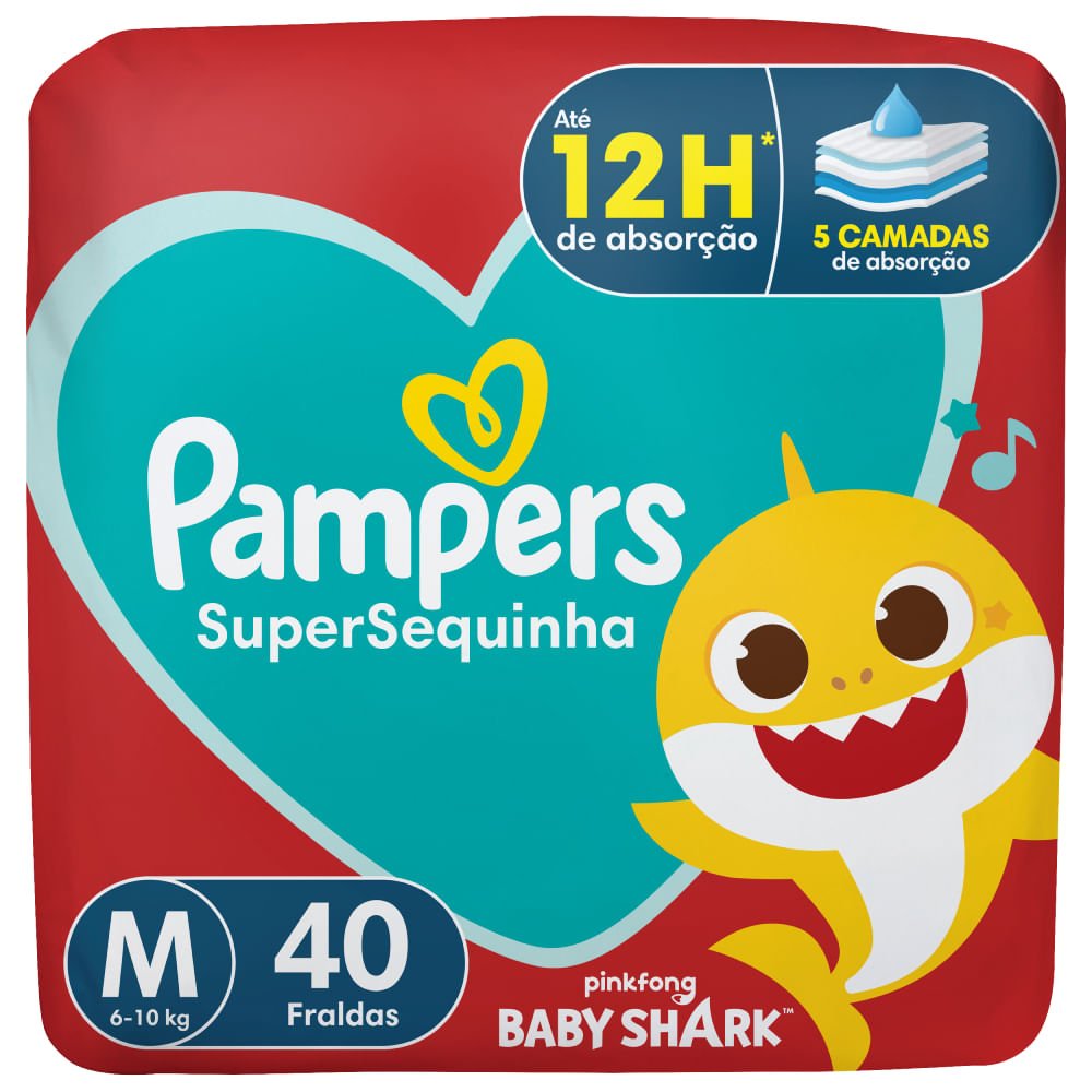 Fralda Descartável Pampers Supersequinha Mega G 34 Unidades